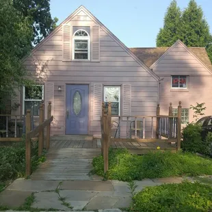 It's tucked back into an industrial area. But creepy in a Hansel and Gretel way.