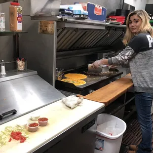 Casey Cooking up some yummies!!!