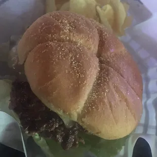 The Maggie deluxe burger of deliciousness