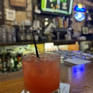 Malibu, cranberry, orange juice