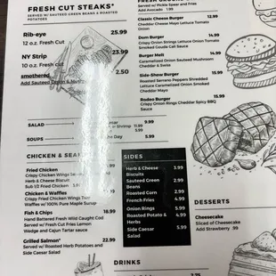 Dinner Menu only