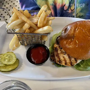 Chicken sandwich and awesome fries! Didn&apos;t need ketchup at all!