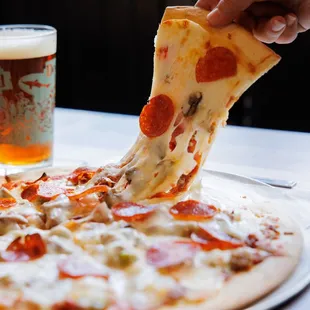 pizza, food