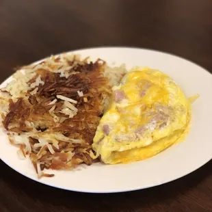 Ham and Cheese Omelet.