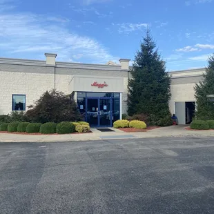 the front of the restaurant