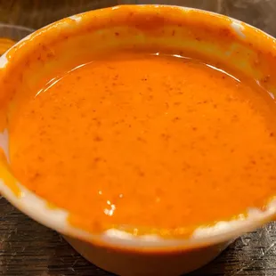 Habanero salsa  -  fire - hotter than most taquerias
