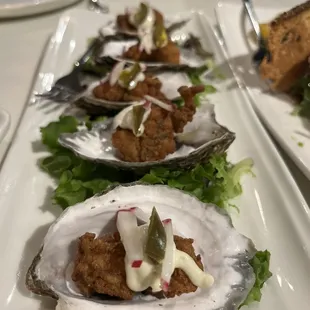 Fried oysters