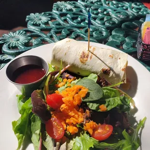 Wrap and salad