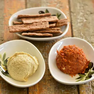 Hummus and Muhammara