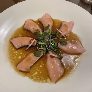 Hamachi crudo