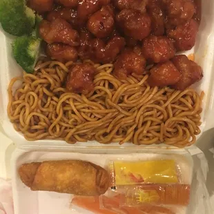 Orange Chicken with Lo-Mein