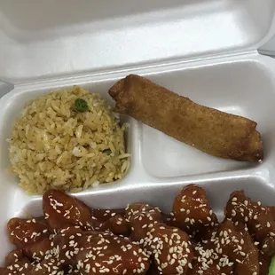 Sesame chicken Lunch
