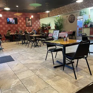 Inside the restaurant