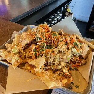 Egg Roll Nachos