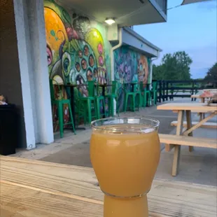 OJ IPA and plenty of clean outdoor seating
