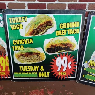 Taco specials going down