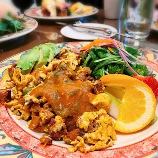 Chorizo scramble