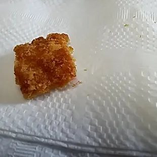 This is a piece of pink fur not sure what it is...