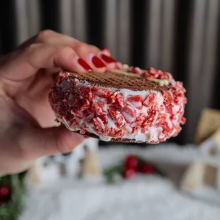 Peppermint Ice Cream Sandwich