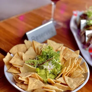 Guacamole and chips