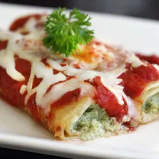 Spinach Cheese Manicotti