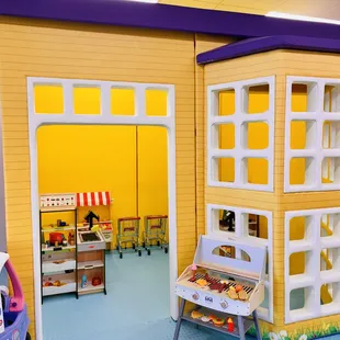 a play area in a toy store