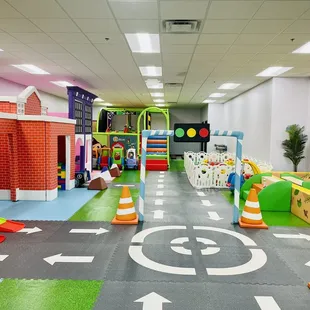 a play area in a children's play area