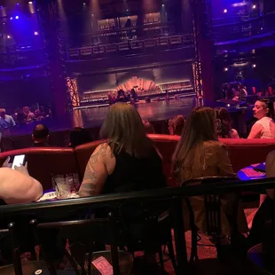 Mid range seat on a comfy couch! First time at this new theater!