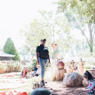 Keiosha addressing the crowd