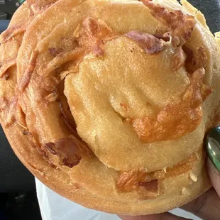 Bacon &amp; cheese swirl