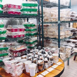 a variety of baked goods