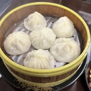 Soup dumplings - came out steamy hot, tasted okay