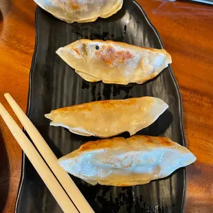 Dumplings- good, but wish they were warmer