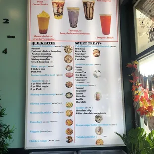 "Food" menu