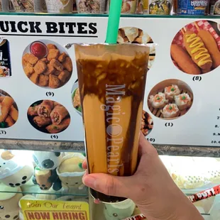 Thai Milk Tea - 24 oz with Brown Sugar Boba