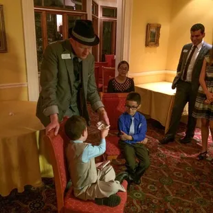 Impromptu magic for the kids at the end of the night!