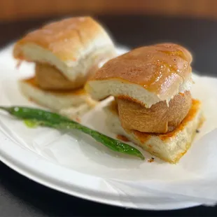 two sandwiches on a plate