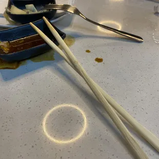 This is what's left after we devoured rolls.