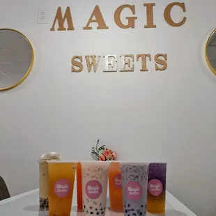 7 different flavors drinks to try out.