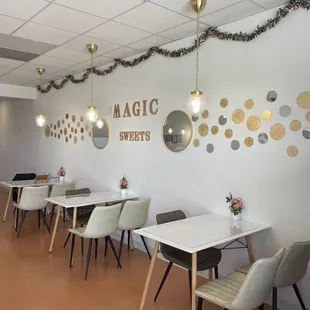Inside seating area