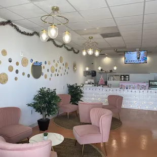 Inside seating area
