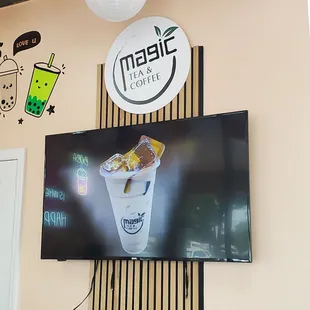 a flat screen tv mounted on a wall
