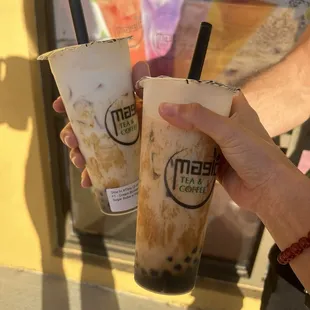 Cream Brle Brown Sugar Bubble w Foam, Tiger Boba Milk Tea