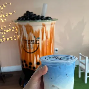 Butterfly Pea Flower Milk Tea