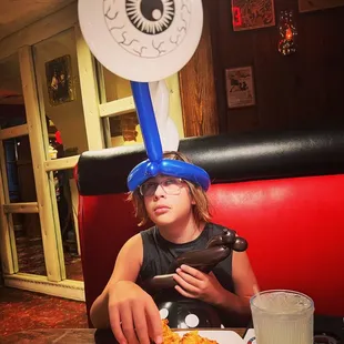 Best joke telling-balloon maker in Dallas works at the Magic Time Machine! Made my son's first trip there even MORE exciting!