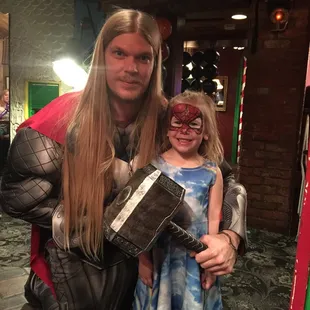 Thor and spidey girl