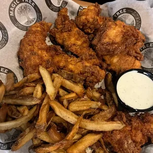 Grilled Chicken Tenders- Fresh Cut Fries