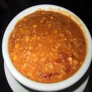 a bowl of chili