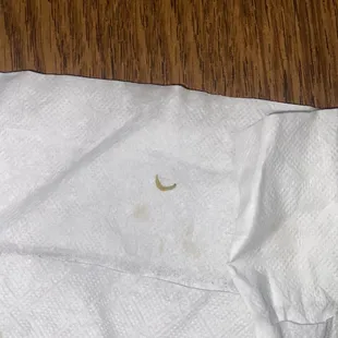 Beef and Broccoli with a side of maggot...