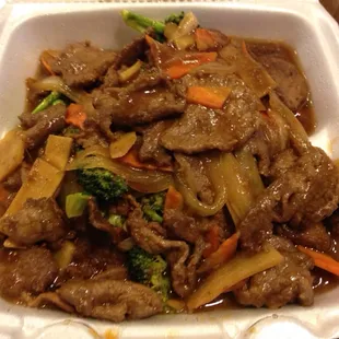 Beef with Chinese vegetables
